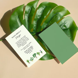 Informações Cartão de Solicitação de Receita para Chá de Panel