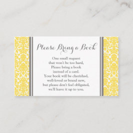 Informações Cartão de solicitação do Chá de fraldas do Damask 