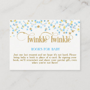 Informações Cartão de Solicitação do Livro Twinkle Little Star