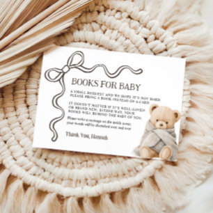 Informações Cartão de Urso Livros para Bebê 