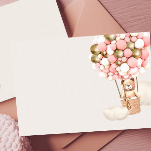 Informações Cartão de Vazio para  de Urso Dourado Rosa