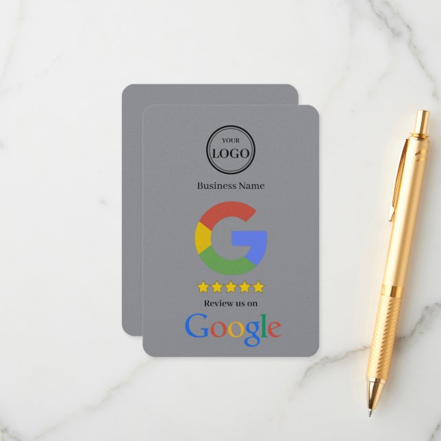 Informações Cartão de Visita com Link de QR Code para Avaliaçã (Frente/Verso In Situ)