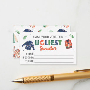 Informações Cartão de Voto De Festa De Suor De Natal Feio