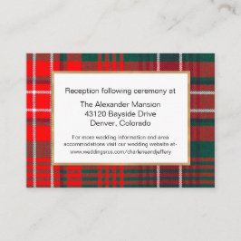 Informações Cartão de Xadrez Modern Wilson Tartan