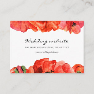 Informações Cartão do site de casamento com coloração aquosa d