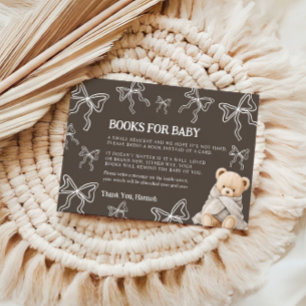 Informações Cartão do Urso de Livros para o Bebê