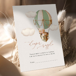 Informações Cartão Incluso com Bilhetes da Rifa de Fraldas do 