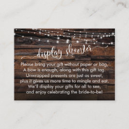 Informações Cartão Presente para Chá de panela de Mão e Luzes