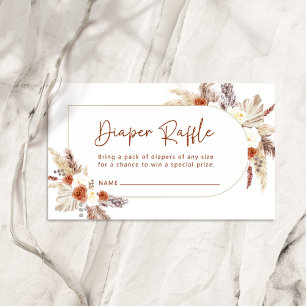 Informações Cartão Raffle de Fralda Ba Grass-Grass-Pampas Boho
