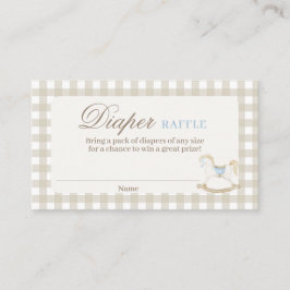 Informações Cartão Raffle para Fralda de cavalo