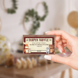 Informações Cartão Raffle para Fralda de Chá de fraldas Woodla