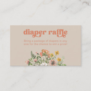 Informações Cartão Raffle para Fralda de flor selvagem