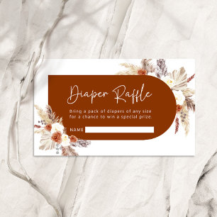 Informações Cartão Raffle para Fralda de Grass Terracotta Boho