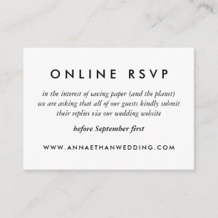 Informações Cartão RSVP Online de Casamento de Anéis Dourados
