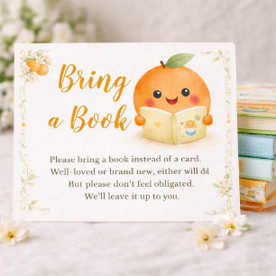 Informações Chá de Bebê Traga um Livro em vez de um Cartão