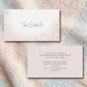 Informações Cherry Blossom Rosa O Cartão De Gabinete De Detalh