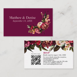 Informações Código QR do Cartão de Resposta Chrysanthemum Eleg