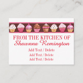 Informações Cupcake / Empresa de panificação / Cartão de gabin