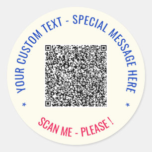 Informações de Análise de Código QR e Autocolantes