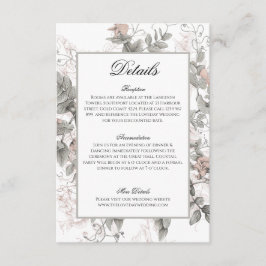 Informações de Detalhes do Convite de Casamento