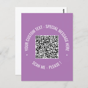 Informações de verificação de código QR e cartão d