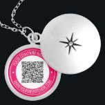 Informações de Verificação de Código QR e Colar Te<br><div class="desc">Cores e fontes personalizadas - Seu código QR ou logotipo / nome da foto no site ou Promocional de texto personalizado Business ou Personal Modern Stamp Design Necklace / Gift - Adicione seu código QR - Imagem - logotipo ou foto / nome - Empresa / site ou outras informações /...</div>