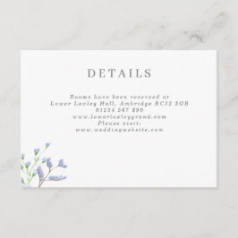 Informações Delicado Cartão de Enclosure de Casamento Azul Fra