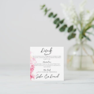 Informações Detalhe do Cartão de Casamento Botânico Minimalist