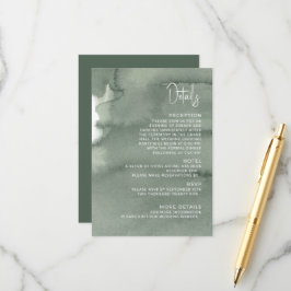 Informações Detalhes do Cartão de Acréscimo de Casamento Moder