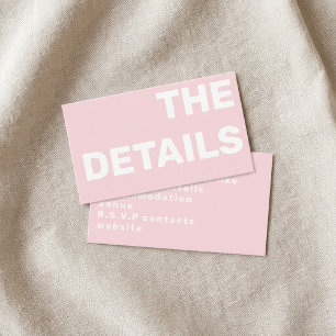 Informações Detalhes do cartão de encerramento da tipografia m