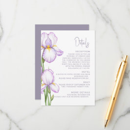 Informações Detalhes do Cartão de Enclausura para Casamento. 