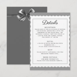 Informações Detalhes do Cartão de Enclausuramento Casamento Lu