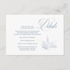 Informações Detalhes do Cartão de Enclosure Azul de Inverno