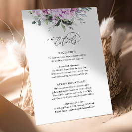 Informações do Script do Cartão de Detalhes Lilacs