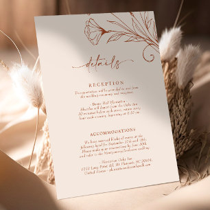 Informações do Script Terracotta do Cartão de Deta