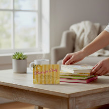 Doce Livros de Limão Cítrico para Cartão de Bebê