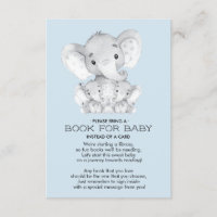 Elephant Baby Twins Livro de Chás para Cartão de B