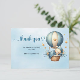 Informações Estamos na nuvem nove ursinho fofo cartão de agrad