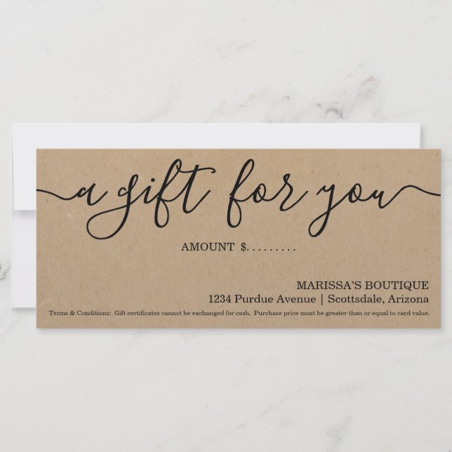 Informações gerais do Kraft do Certificado de Pres (Frente)