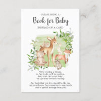 Livro de Amigos de Woodland para Cartão de Bebê