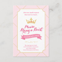 Livro em vez de um Cartão | Princesa Chá de fralda