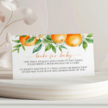 Livro Floral Laranja Elegante para Cartão de Recep