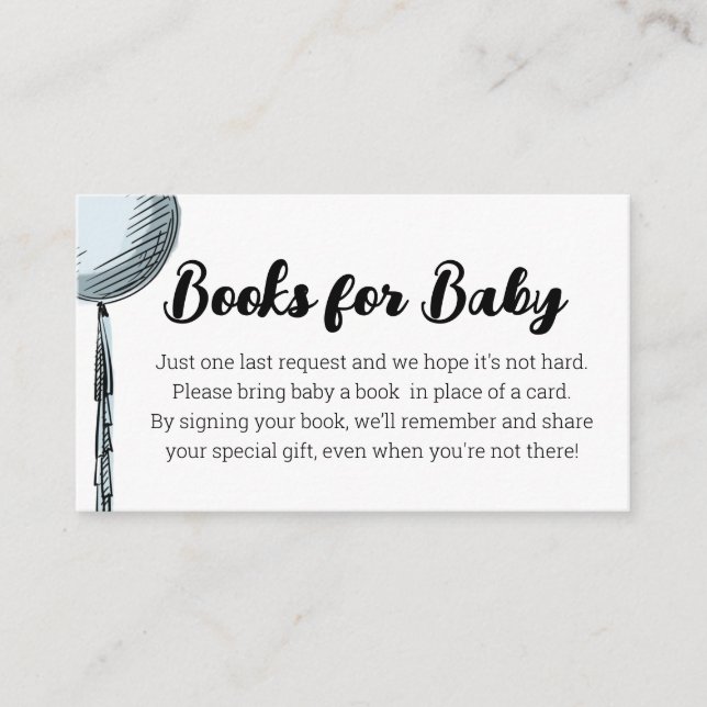 Informações Livros De Balões Para Cartão De Recepção Para Bebê (Frente)