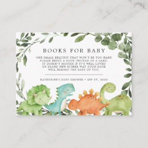 Informações Livros De Dinossauros Para Cartão De Chá de fral