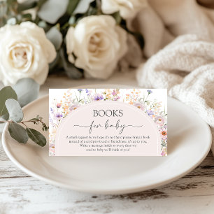 Informações Livros de Flores Silvestres para Cartão de Bebê