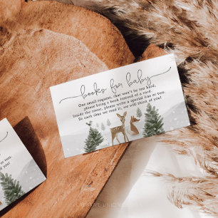 Informações Livros de Inverno Boho Woodland para Cartão de Env