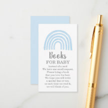 Livros do Arco-íris Azul para cartão de inclusão d