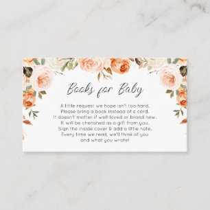 Informações Livros florais de outono para cartão de bebê