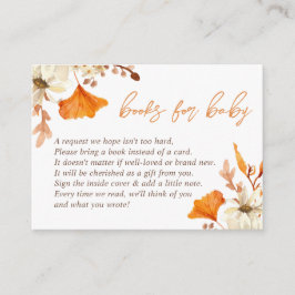 Informações Livros Florais De Queda Para Cartão De Bebê