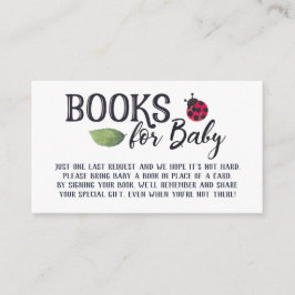 Informações Livros Ladybug para cartão de gabinete para bebê